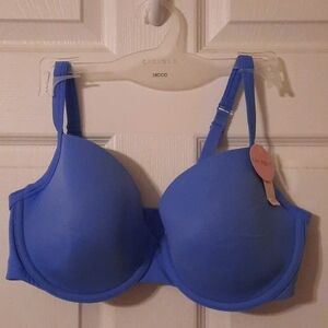 Cacique new with tags Blue Nylon T-shirt Underwire Bra